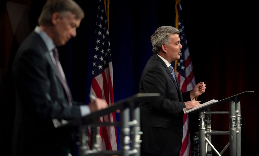 With Cory Gardner trailing Hickenlooper, national GOP groups scale back their spending in Colorado