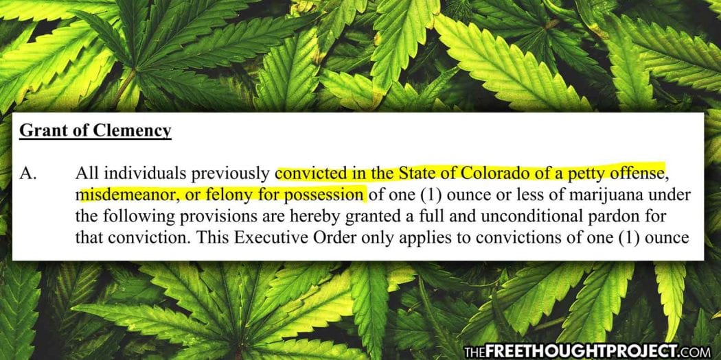 Finally! Colorado Grants Full, Unconditional Pardons to Thousands with Past Marijuana Convictions – Activist Post