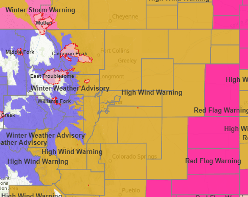 Hurricane-force winds to rip through Colorado this weekend | OutThere Colorado