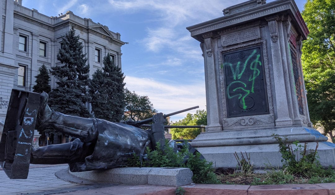 Toppled Civil War statue at Colorado Capitol to be replaced by sculpture of Native American woman