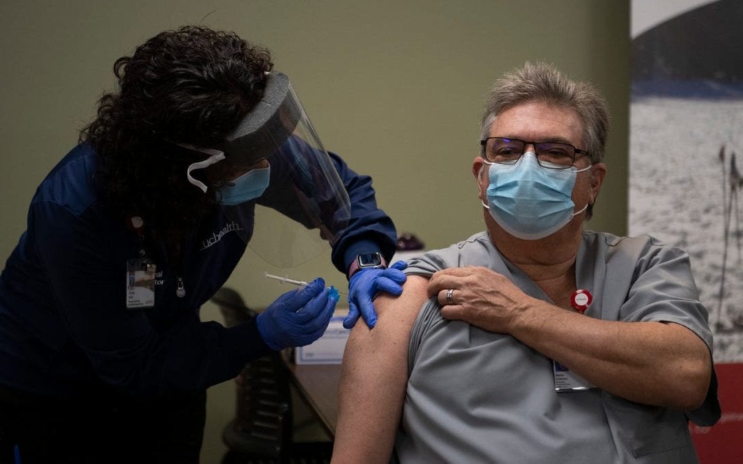 ‘The light at the end of the tunnel’: 1st Colorado COVID vaccine given at Fort Collins hospital