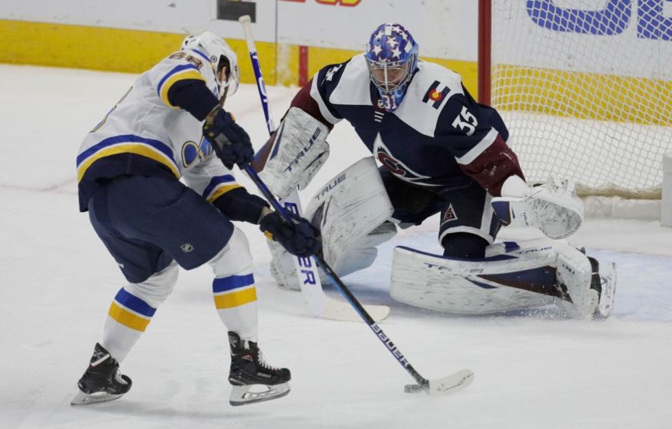 Jonas Johansson backstops Colorado Avalanche win over St. Louis Blues