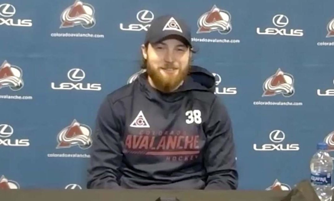 Liam O’Brien makes debut with Colorado Avalanche, plays in first NHL game since 2017