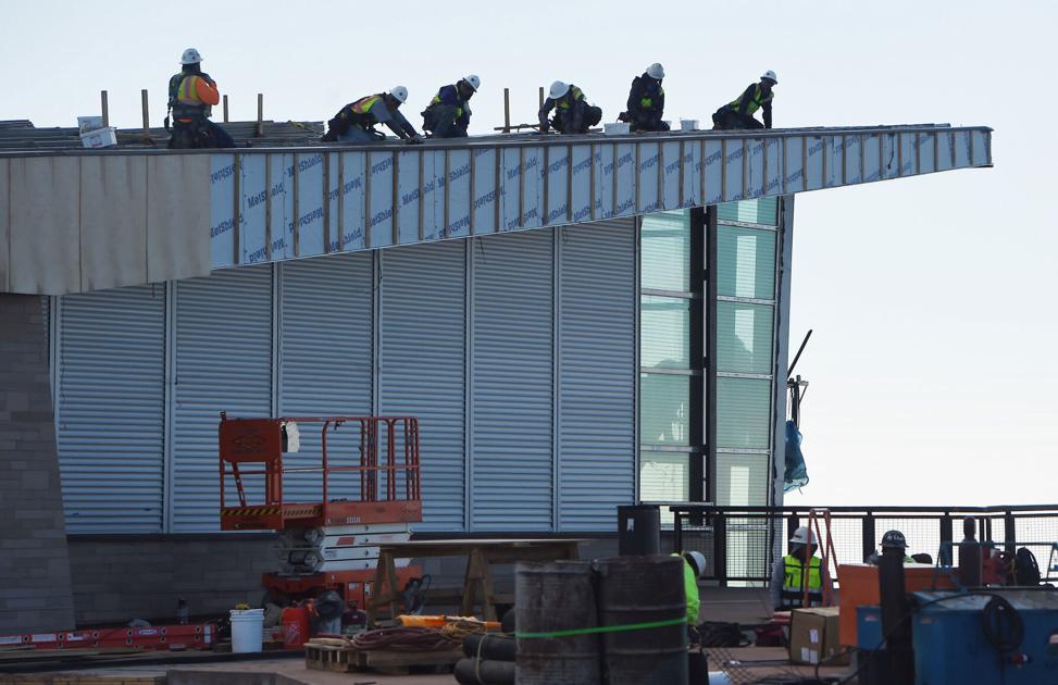 Construction crews race the clock to finish Pikes Peak Summit Visitor Center | OutThere Colorado