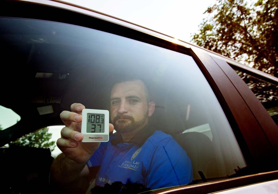 Colorado humane society officer endures triple-digit temperatures in hot-car demonstration | OutThere Colorado