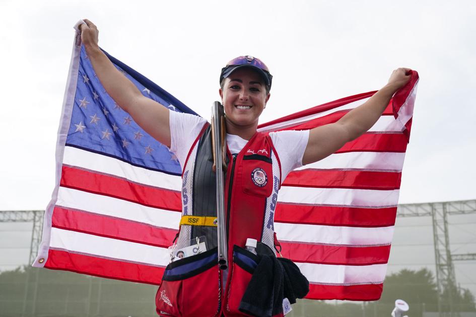 Amber English of Colorado Springs wins skeet gold for U.S. after coming up short twice
