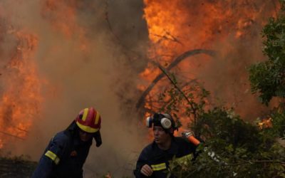 Massive island forest fire in Greece burns for a 7th day | OutThere Colorado