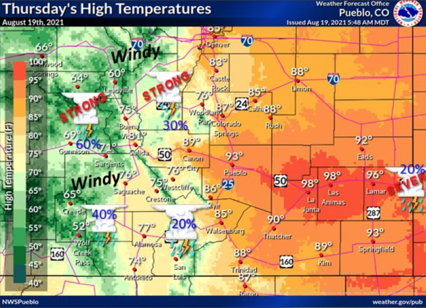 Damaging hail, 70 mile-per-hour winds possible with widespread storms to hit Colorado | OutThere Colorado