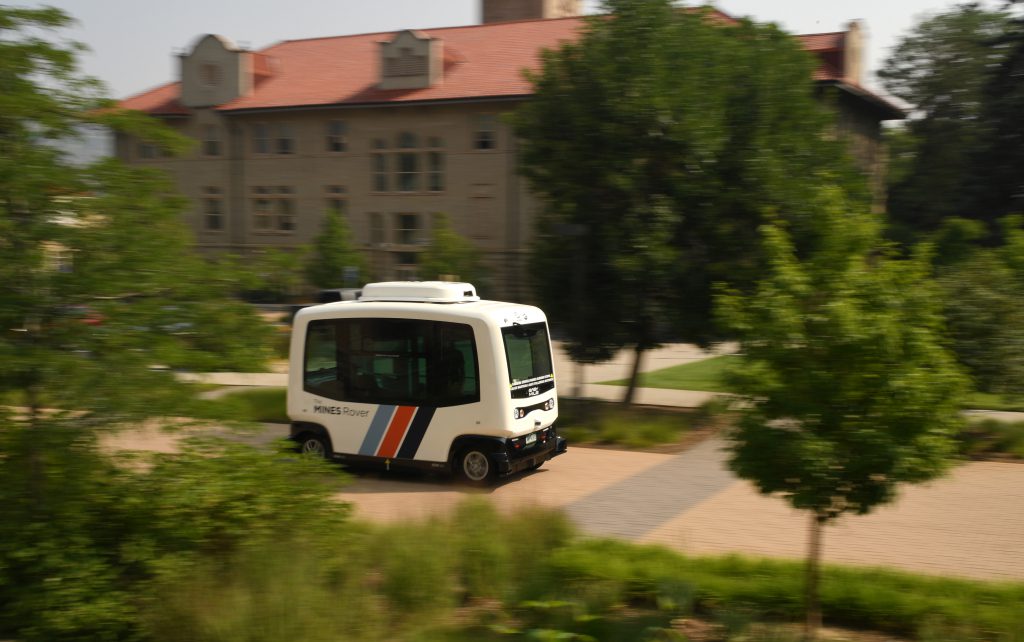 Driverless shuttles debut at the Colorado School of Mines campus