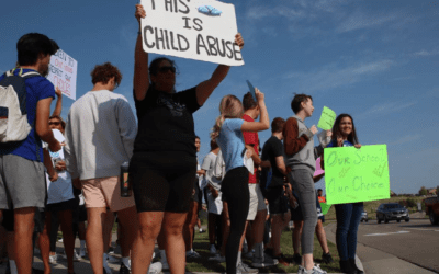 Colorado High School Students Stage Walkout To Protest Mask Mandate