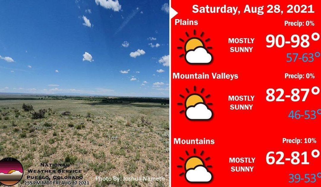 Colorado Springs daily heat record broken Saturday