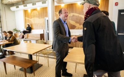 Gov. Polis visits Colorado Springs coffee shop during state tour
