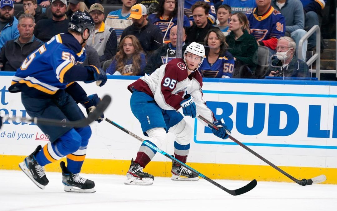 Compher scores twice in Colorado’s 4-3 win over St. Louis