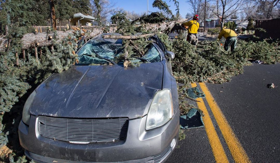 Extreme winds hit 100 mph in Colorado Springs; 25,000-plus without power; trees, trucks toppled